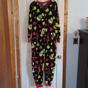 Illumination Grinch Adult Pajamas Onesie Plus Siz 22W - 24W Christmas Loungewear